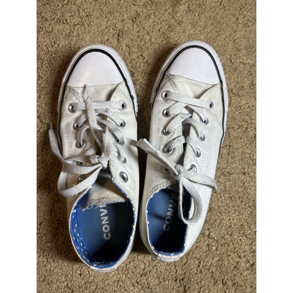 Converse All Star Low Top Sneaker Women's 6 White Casual
